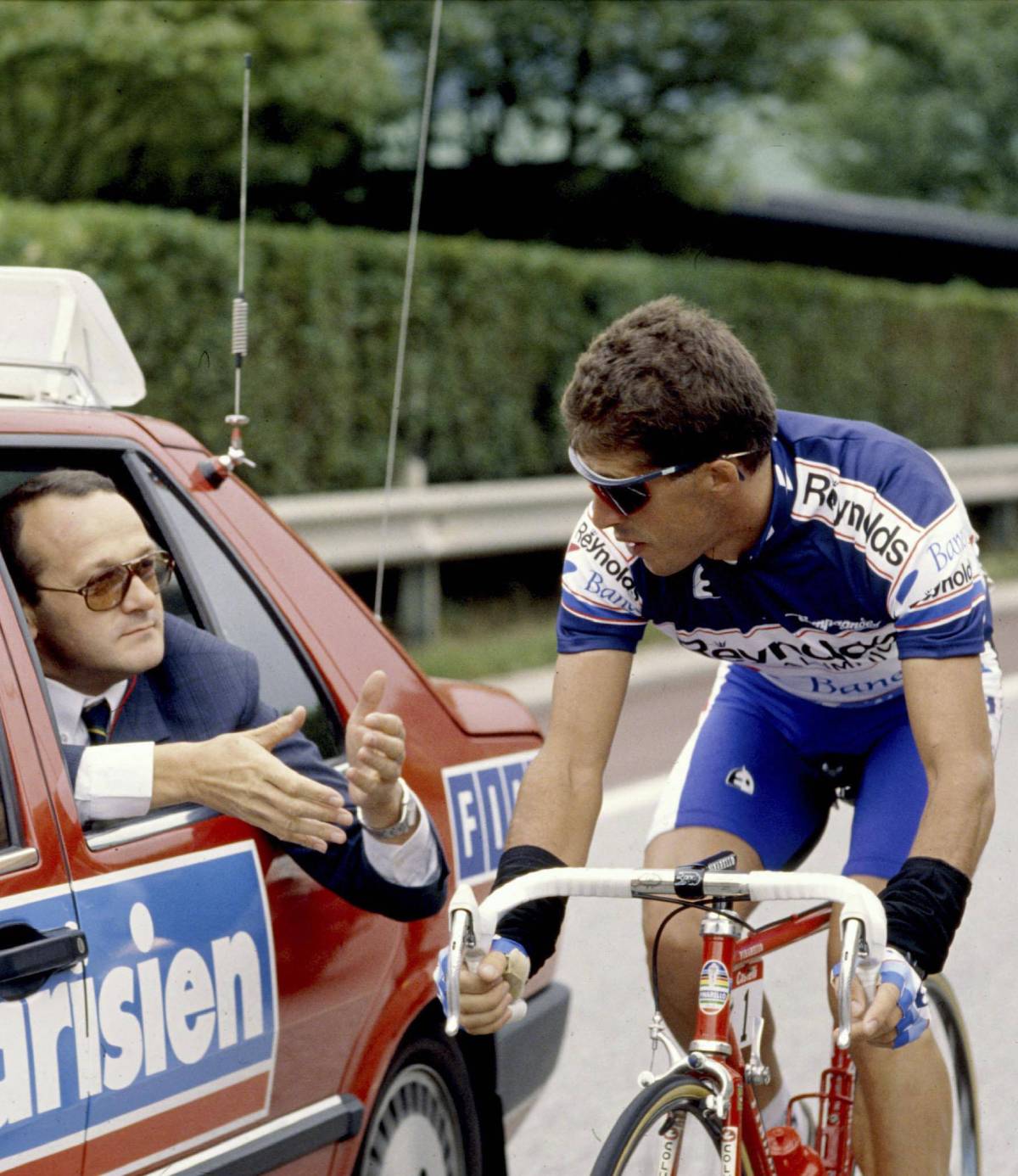 Jean Marie Leblanc y Pedro Delgado, ciclismo de antes (Foto: Cordon Press)