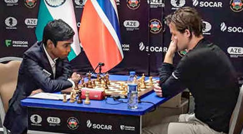 Praggnanandhaa, natural de la India, vs. Carlsen en la Copa del Mundo de ajedrez de Bakú, 2023