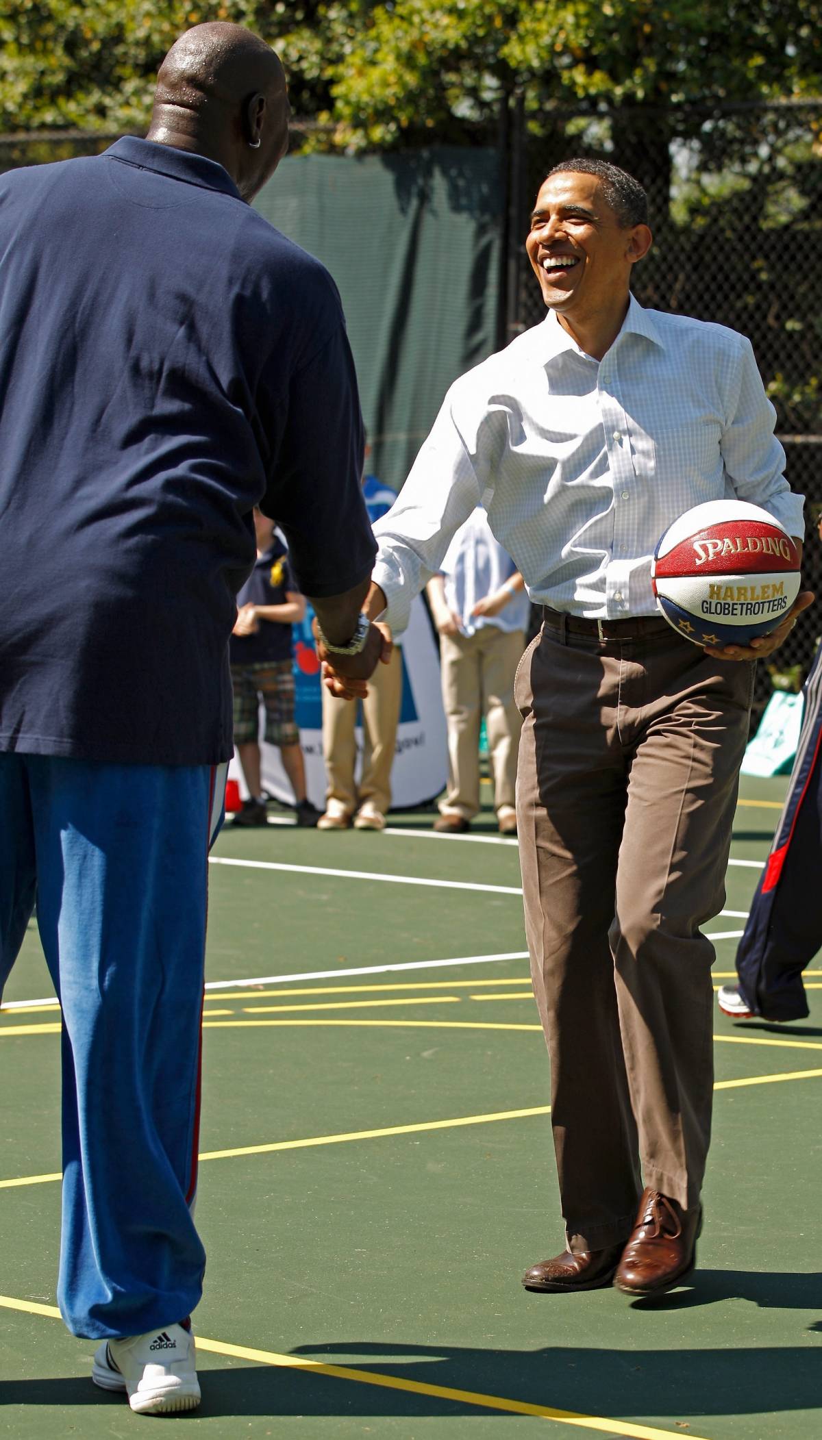 Darryl Dawkins con Obama (Foto: Cordon Press)