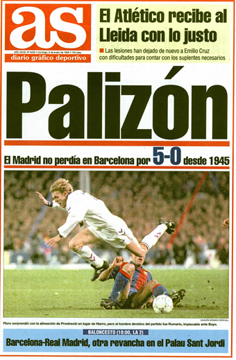 5-0 del Barça al Real Madrid en 1994