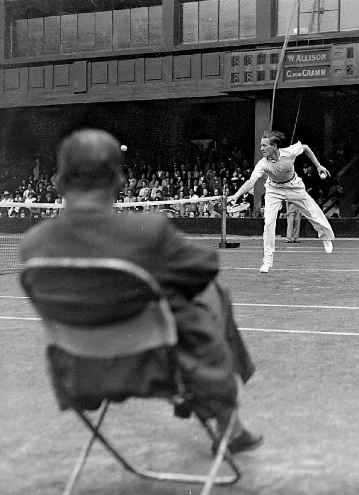 Von Cramm el 22 de julio de 1935 en la Copa Davis (Foto: Cordon Press)