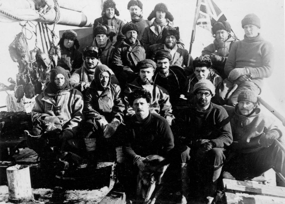Parte de los veintiocho hombres de la Expedición Imperial Trans-Antártica Imperial del Endurance (Foto: Cordon Press)