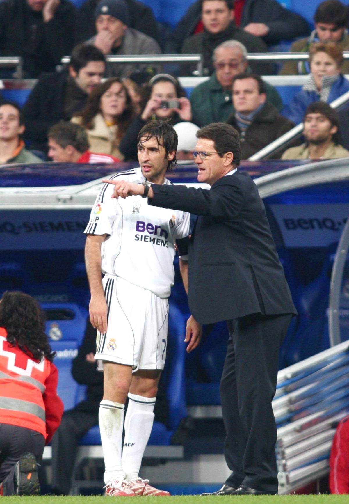 Raúl González y Fabio Capello (Foto: Cordon Press)