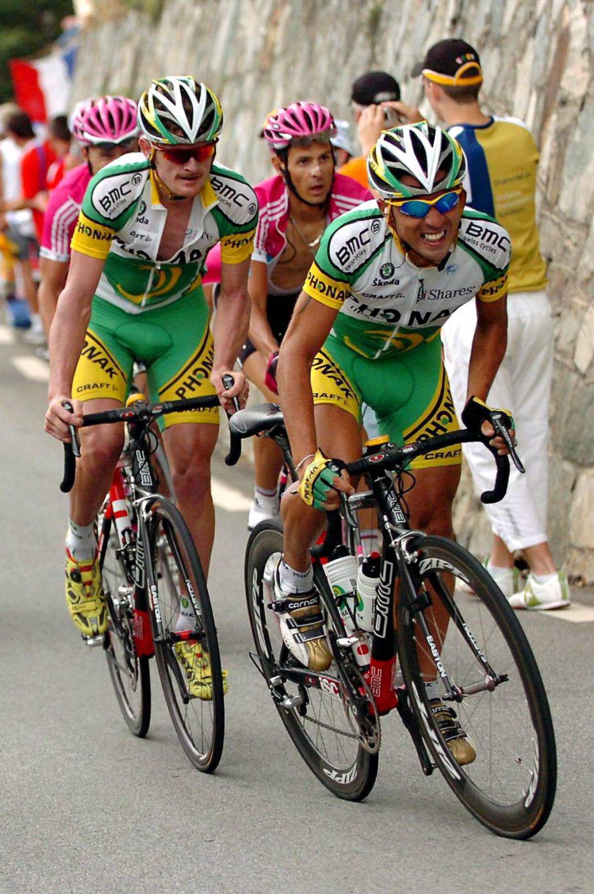 Miguel Angel Martin Perdiguero y Floyd Landis. (Foto: Cordon Press)