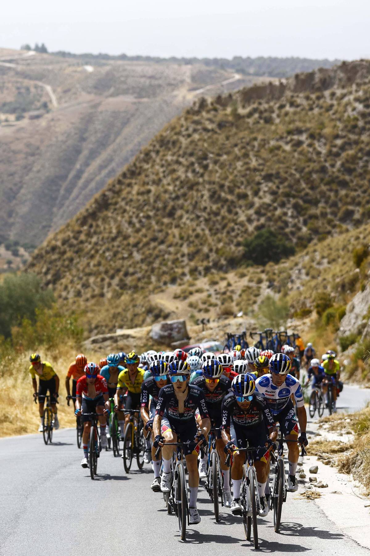 Motril - Granada 178,5: Daniel Felipe Martinez, Giovanni Aleotti y Primoz Roglic (Foto: Cordon Press)