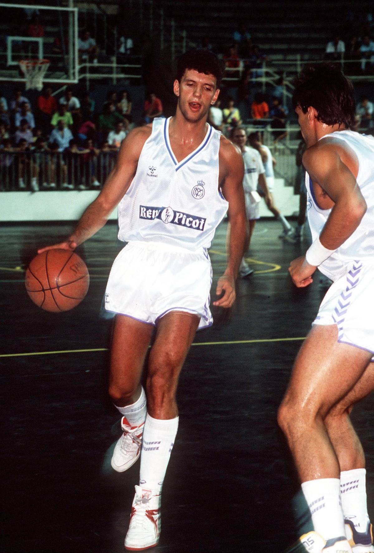 Drazen Petrovic con el Real Madrid (Foto: Cordon Press)