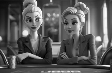 3d people playing games gambling casino