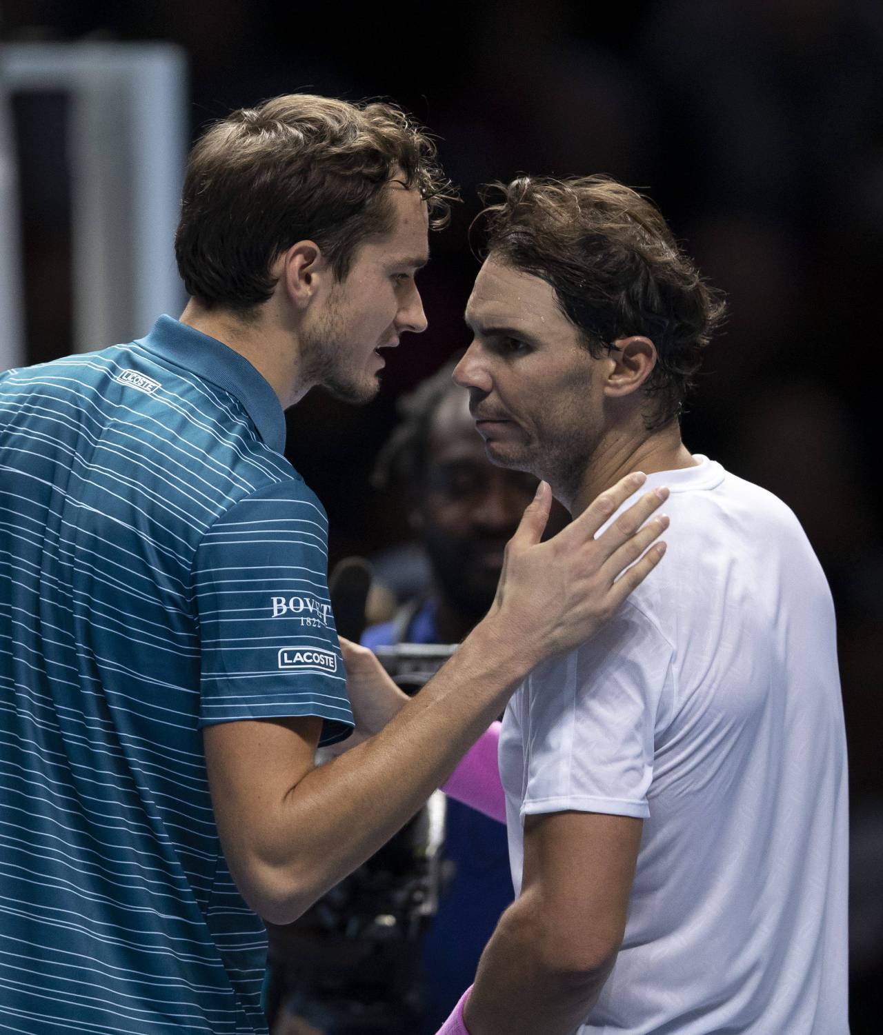 Daniil Medvedev: «Carlos Alcaraz quizá no ha jugado como quería a final de temporada, tiene algunas dudas y esas dudas te pueden causar problemas» 5 Daniil Medvedev y Rafael Nadal (Foto: Cordon Press)