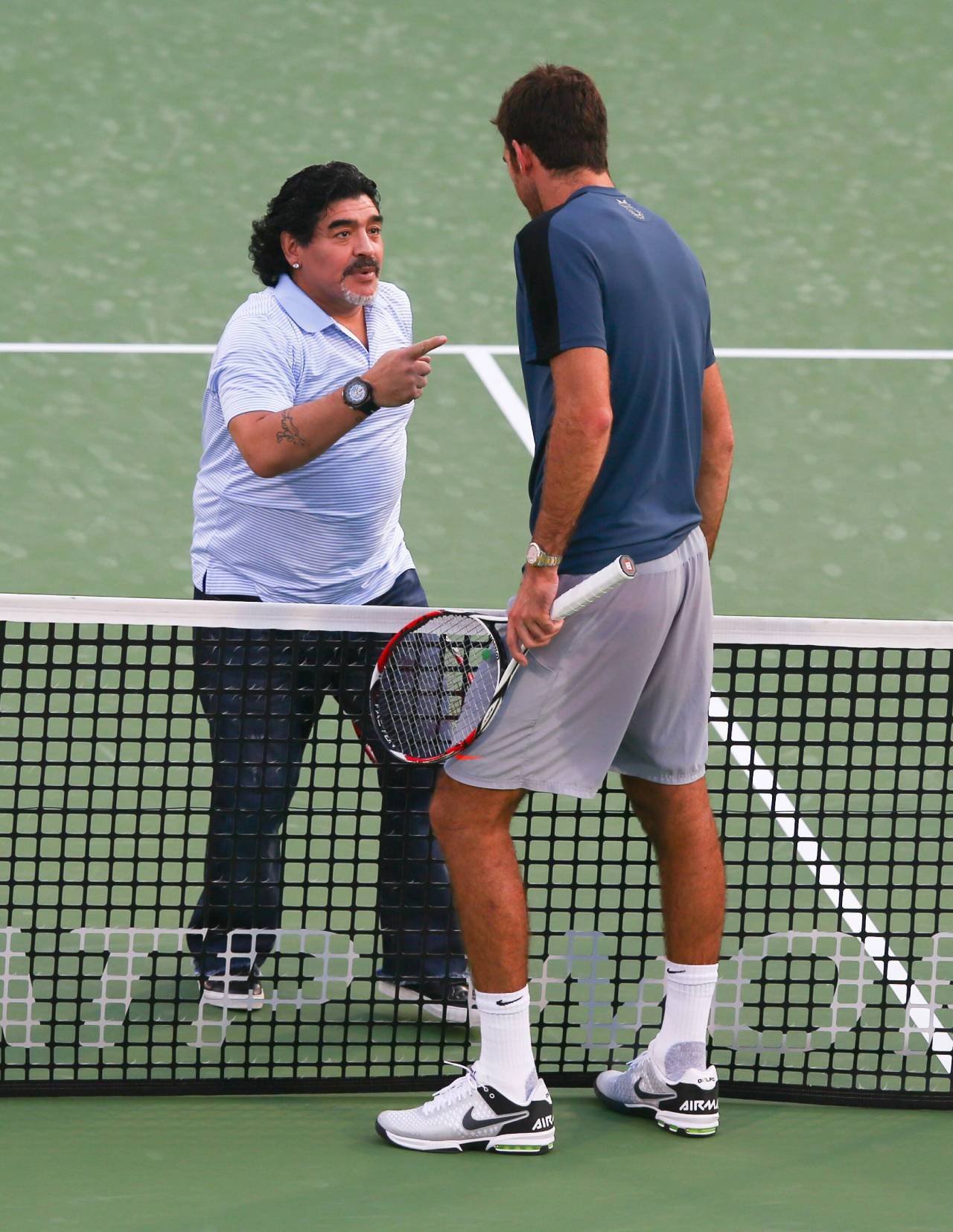 Juan Martín del Potro: «La limitación de Rafael Nadal fue lo físico, su nivel de tenis estaba por encima de la mayoría» 6 Juan Martín del Potro y Diego Armando Maradona (Foto: Cordon Press)