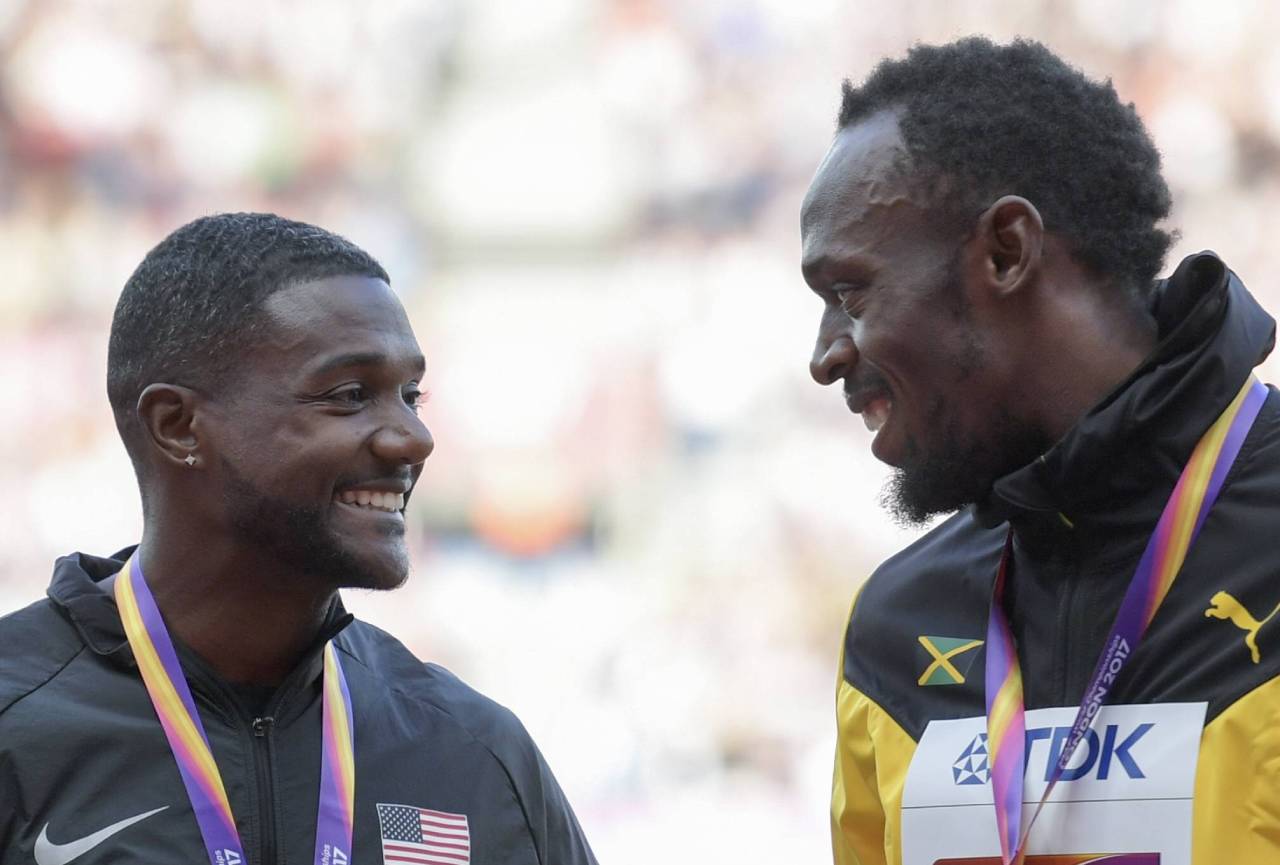 Justin Gatlin y Usain Bolt (Foto: Cordon Press)