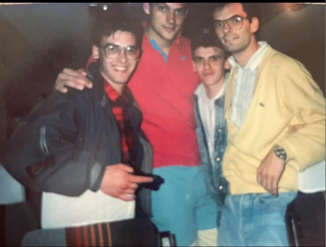 Steve Trumbo: «En los títulos del Barça, me escondía para no salir en las fotos mojado en champán, en mi religión no está bien» 10 Foto Steve Trumbo con Jose Luis Garcia Molero. Temporada 87 88