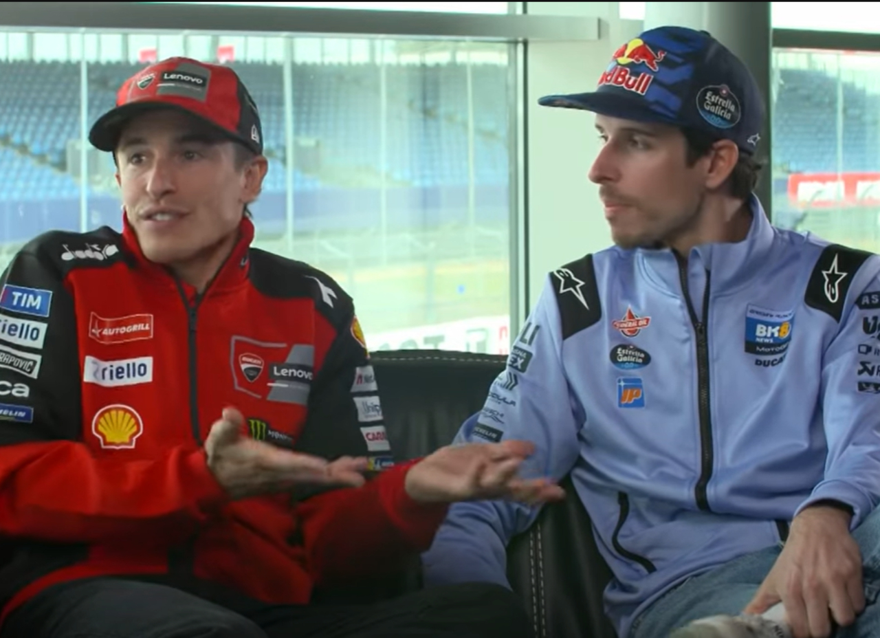 Marc Márquez: «Mi hermano y yo tenemos dos opciones, que nuestra relación se haga más fuerte o que se rompa» 1 Marc Márquez y Álex Márquez (TNT Sports)