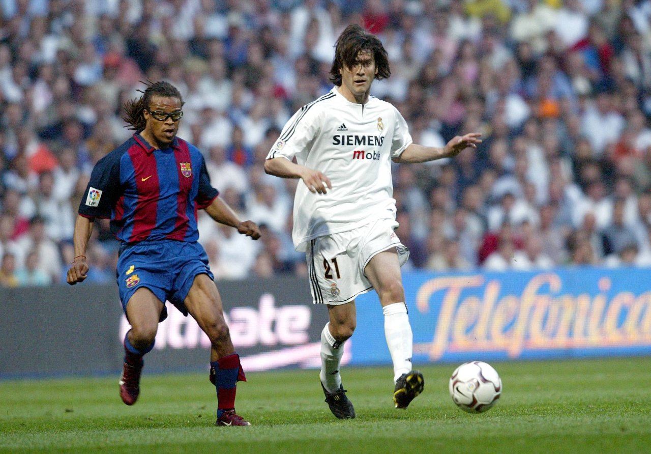 Edgar Davids y la Teoría del caos cambió el fútbol (Barça mediante) 5 Davids y Solari (Foto: Cordon Press)