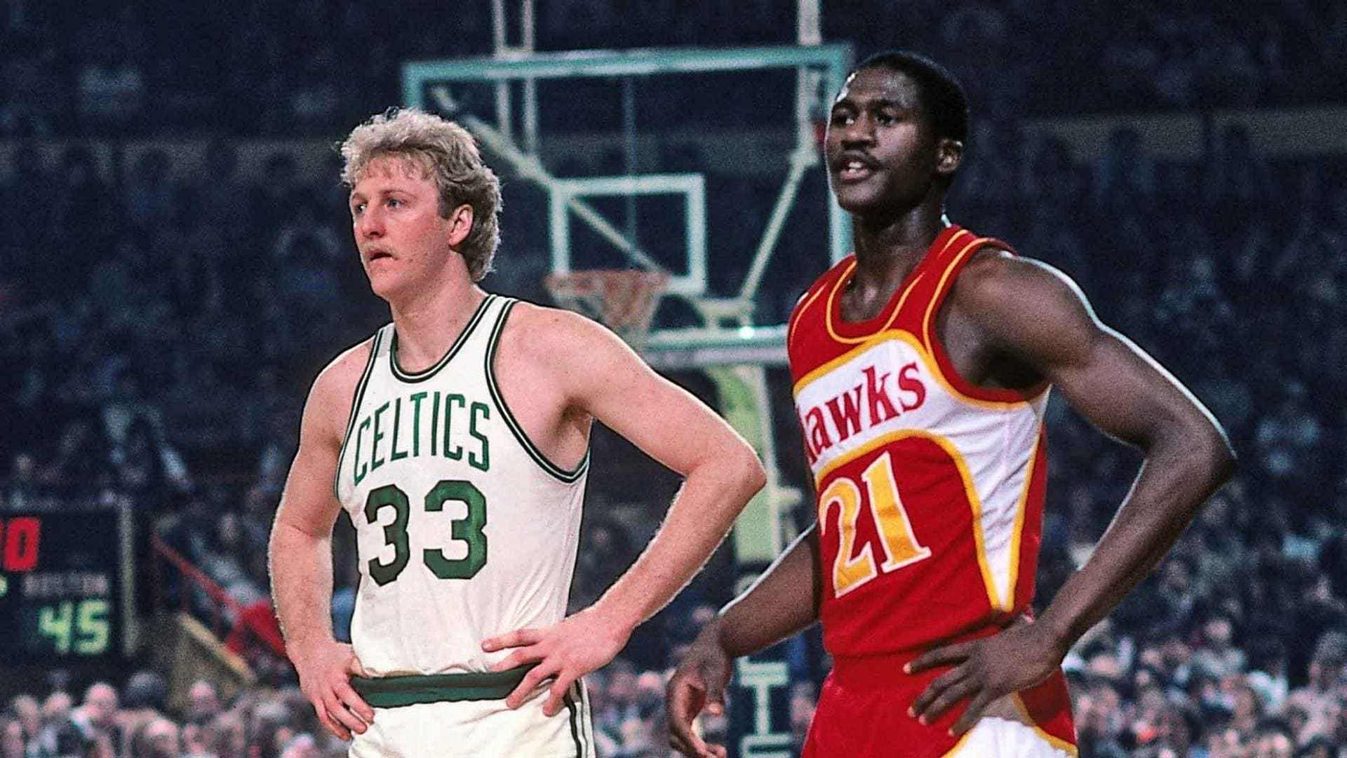 Dominique Wilkins: «Larry Bird me dijo al debutar: 'me gustas, te voy a meter 30 puntos por el cu…' Y fueron 38» 2 Larry Bird y Dominique Williams (Foto: nba.com)