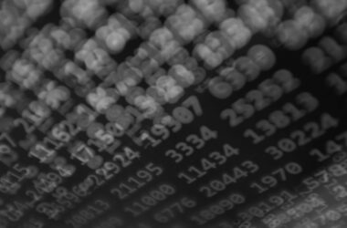 fotografia completa de los numeros digitales en la pantalla