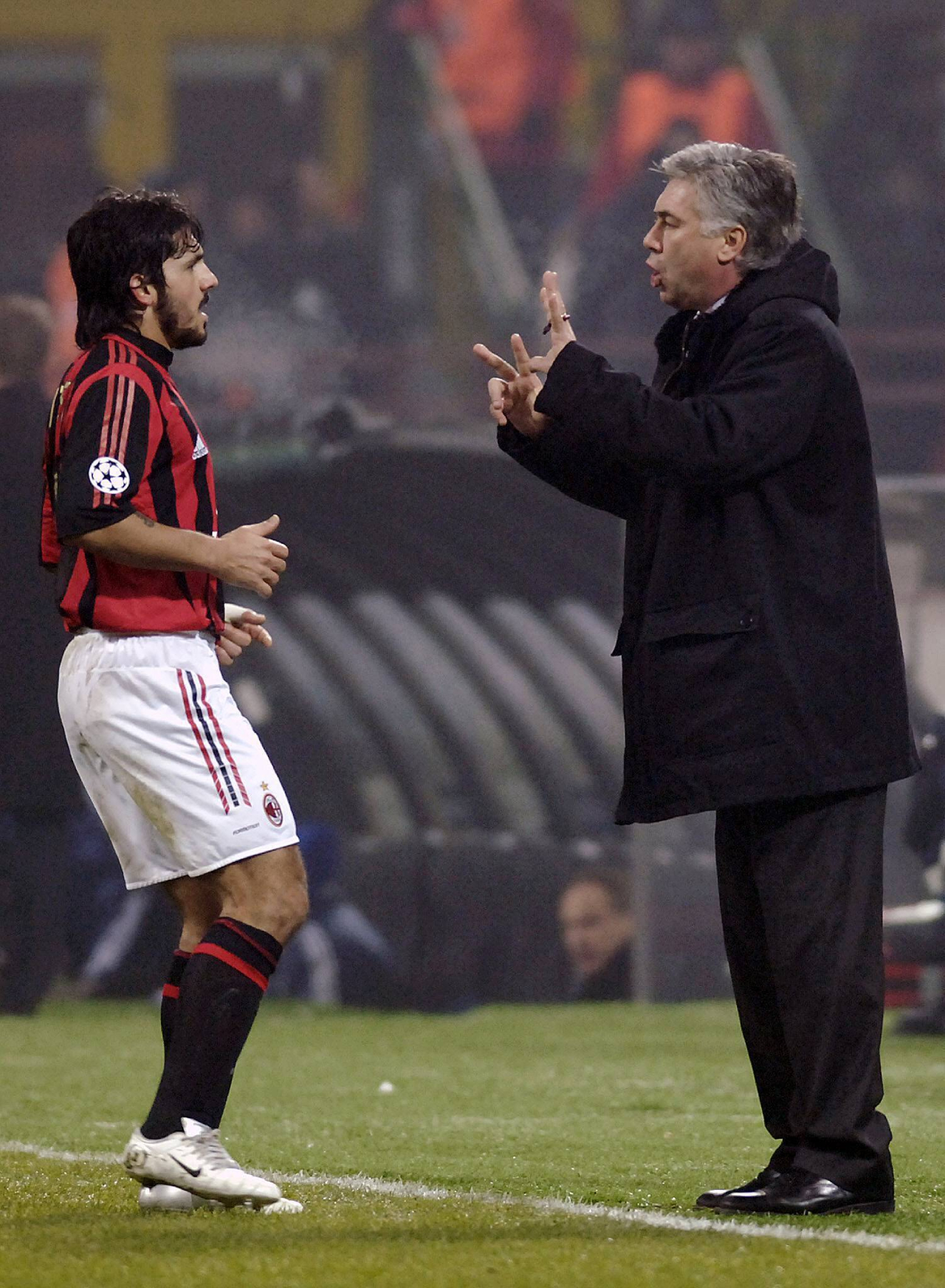 Ancelotti: «En el Madrid, tuve suerte de tener un equipo sin ego: Modric, Casemiro, Kroos, Carvajal, Benzema… eran fantásticos y sin ego» 4 Gattuso y Ancelotti (Foto: Cordon Press)