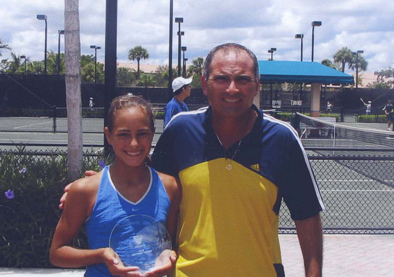 Nick Saviano: «Hasta Rafa Nadal ha dicho que nadie ha tenido nunca el control de la bola de Djokovic» 6 Mónica Puig y Nick Saviano (Foto: savianotennis.com)