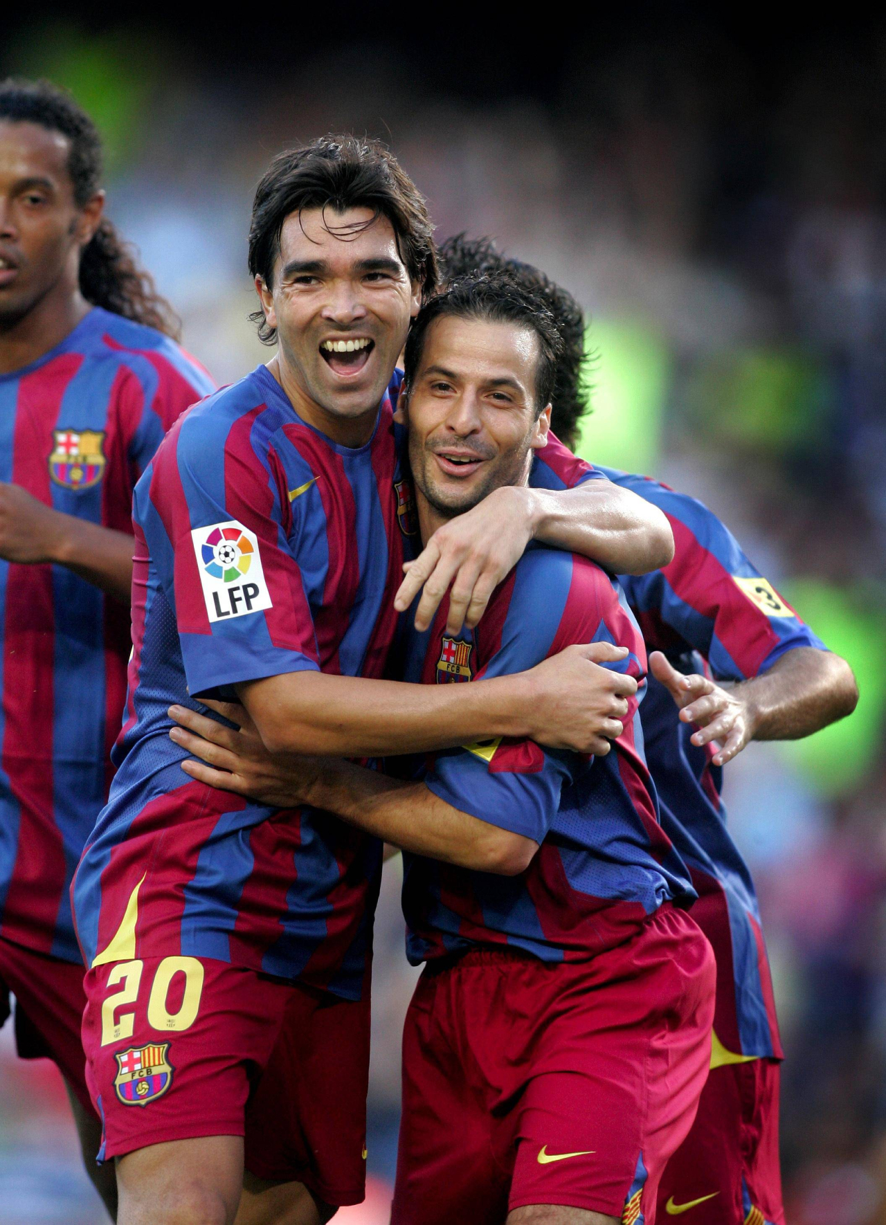 Cuando los grandes fracasan, casi nunca es por actitud (El caso de Rijkaard y Guardiola en el Barça) 7 Deco y Giuly (Foto: Cordon Press)