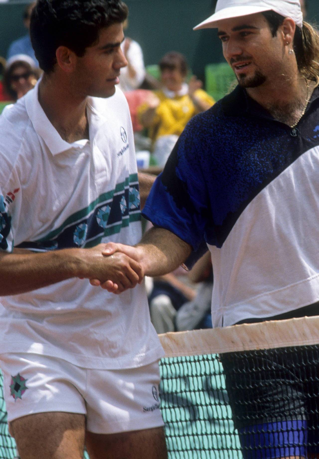 Mark Petchey: «Federer le ganó 6 de los 7 últimos partidos a Rafa Nadal porque cambió la raqueta por una más grande» 5 Pete Sambras y Andre Agassi (Foto: Cordon Press)