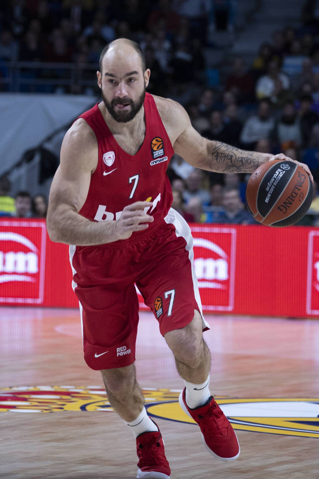 Vasileios Spanoulis: «Me gusta el fútbol y me gusta mucho Guardiola, puedes aprender de su estrategia, de cómo motiva, habla…» 8 Spanoulis en 2019 (Foto: Cordon Press)