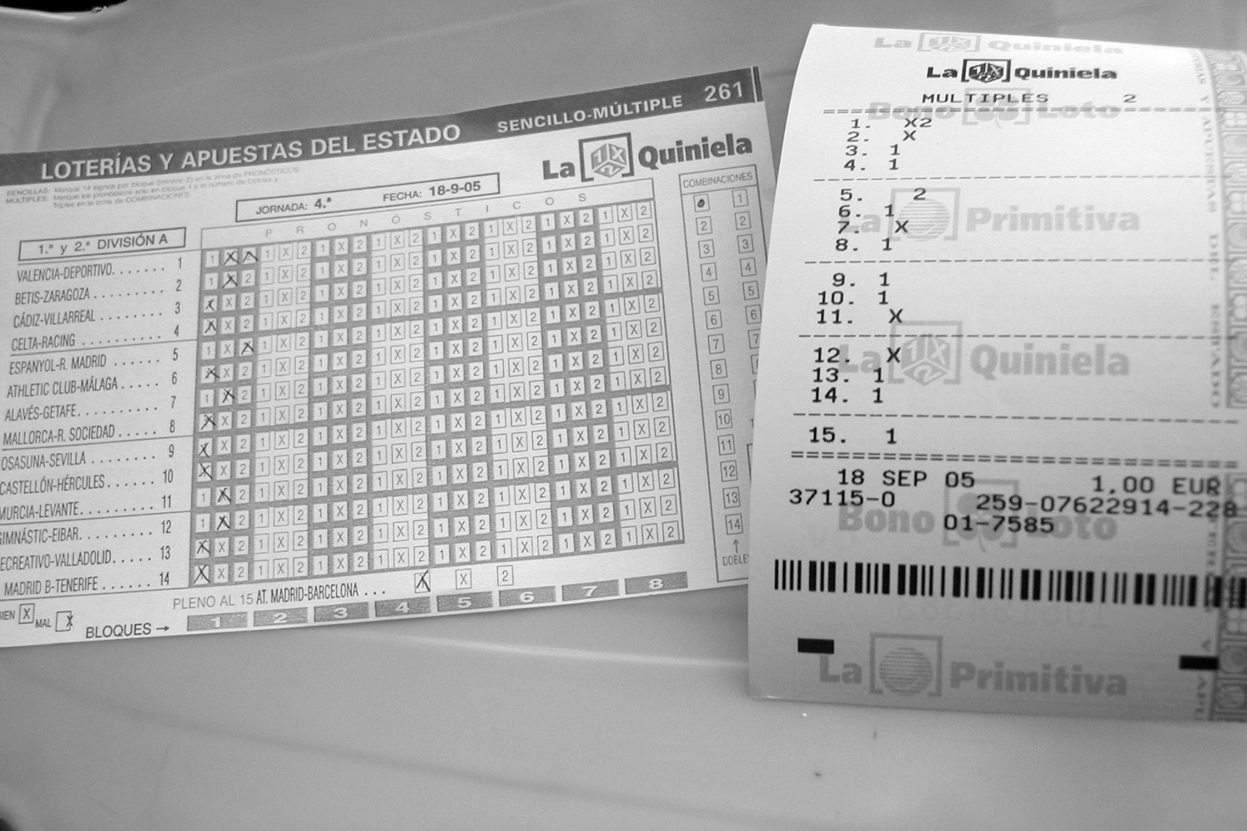 El hombre que apostó 30 peniques y ganó medio millón de libras 1 Boletos de La Quiniela