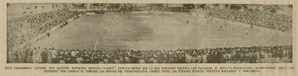 La proletaria historia del Atlético Baleares 2 9/12/1951. Primer derbi mallorquín en Segunda División. Atlético Baleares 0-2 Mallorca