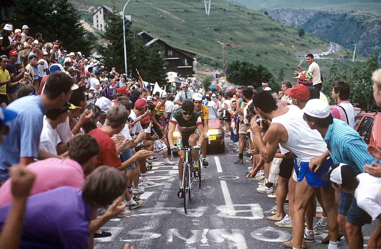 El primer puñetazo en la mesa de Miguel Induráin: El Tour de 1991 12 Gianni Bugno y Miguel Induráin (Foto: Cordon Press)