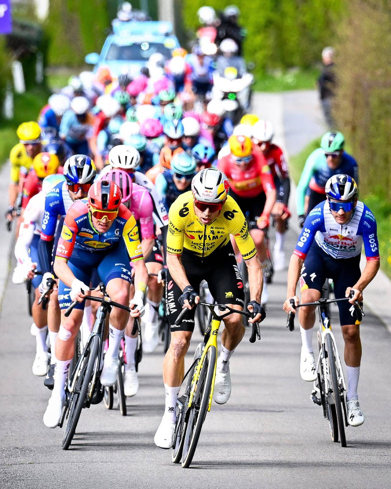 Mads Pedersen: «Lo que hacemos en el ciclismo profesional no es sano; prefiero que mis hijos hagan bádminton» 2 Mads Pedersen y Wout Van Aert (Foto: Cordon Press)