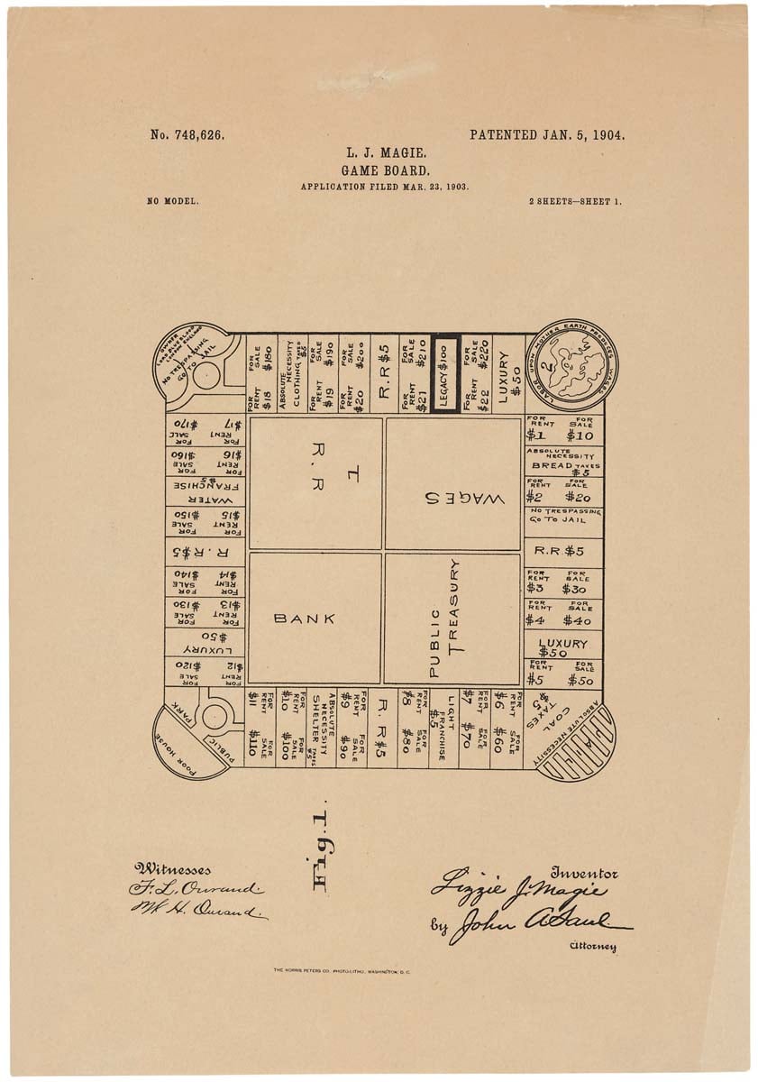 Drawing for a Game Board NARA 595519